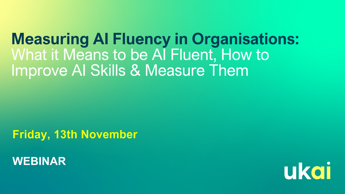 Event artwork for Measuring AI Fluency in Organisations